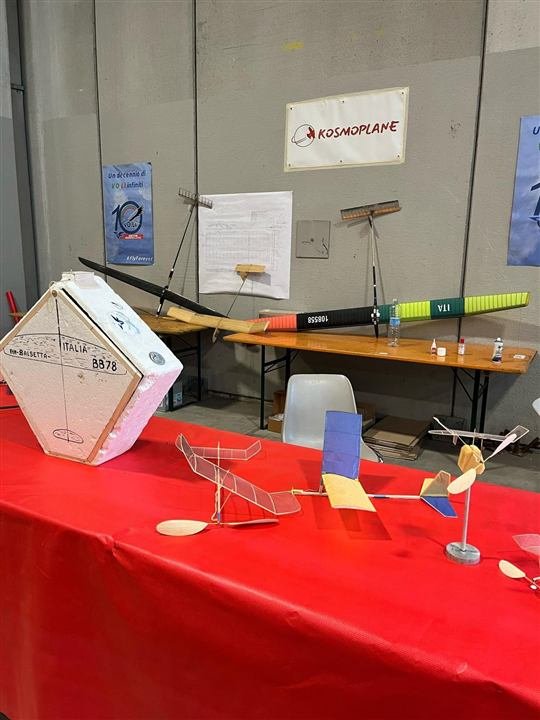 Modelli in esposizione allo stand